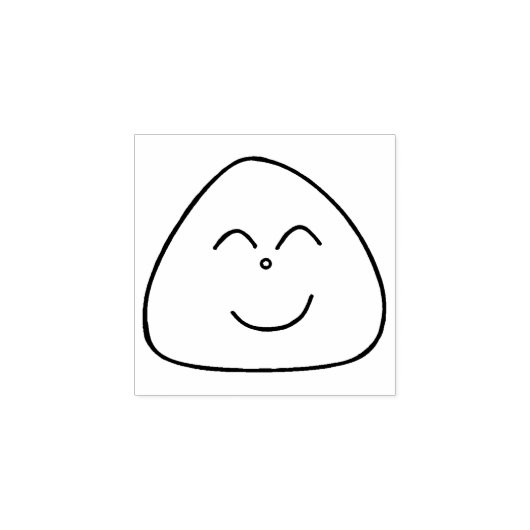 おにぎり顔スタンプ(40) GUMMISTEMPEL (Prägung)