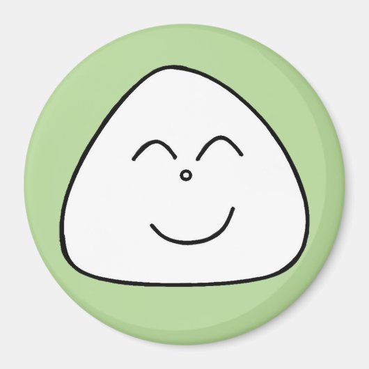 おにぎり顔マグネット(グリーン40) MAGNET (Vorne)