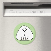 おにぎり顔(グリーン34) MAGNET (In Situ (Geschirrspüler))