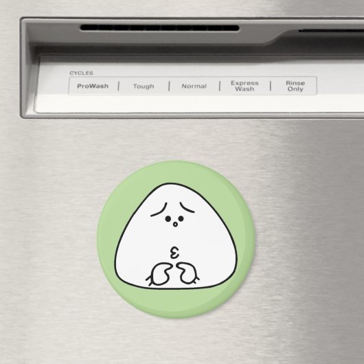 おにぎり顔(グリーン34) MAGNET (In Situ (Geschirrspüler))