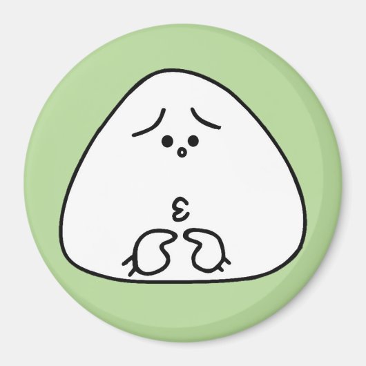 おにぎり顔(グリーン34) MAGNET (Vorne)