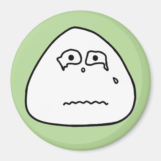 おにぎり顔(グリーン5) MAGNET (Vorne)