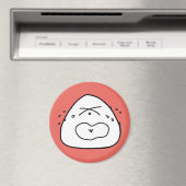 おにぎり顔(レッド10) MAGNET (In Situ (Geschirrspüler))