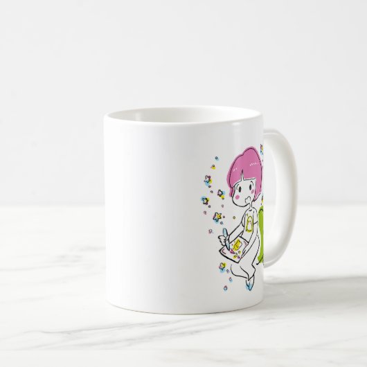 おばけとなんでやねん！コラボ コーヒーマグカップ KAFFEETASSE (VorderseiteRechts)