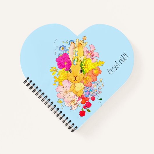 おめかし✿ウサギ NOTIZBLOCK (Vorderseite)