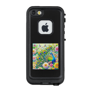 お花畑で佇む孔雀 LifeProof FRÄ’ iPhone SE/5/5s HÜLLE