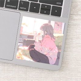 お菓子JKシール|寿司娘 GenerativeAI Aufkleber