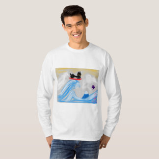 かにゃがわおきなみうら（サーフィン猫） T-Shirt