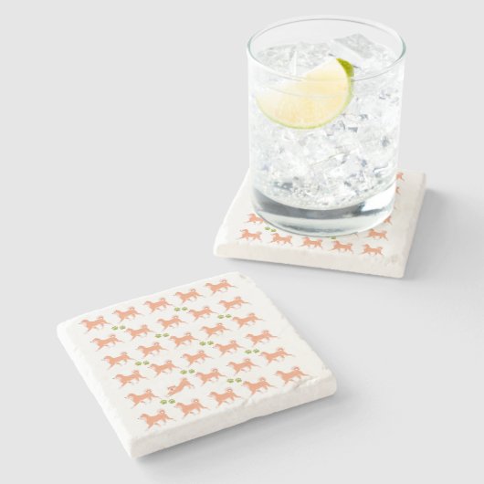 かわいいしばいぬがいっぱい STEINUNTERSETZER (Seitenansicht)