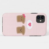 かわいいのトースト愛 Case-Mate iPhone HÜLLE (Rückseite (Horizontal))