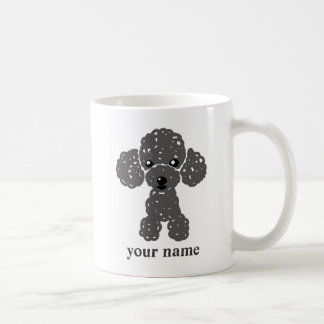 かわいいトイプードル(黒)名入れ KAFFEETASSE