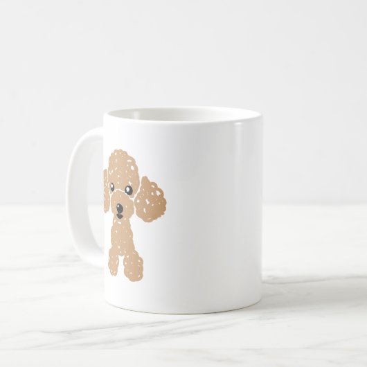 かわいいトイプードル KAFFEETASSE (Vorderseite Links)