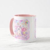 かわいいピンクのゆるふわユニコーン♡ TASSE (Vorderseite Links)