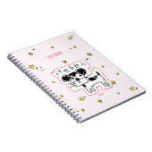 かわいい手書き犬「けせらせら犬」と星がいっぱい♡ NOTIZBLOCK (Rechte Seite)