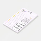 かわいい手書き犬「けせらせら犬」週間todoリスト☆ post-it klebezettel (angewinkelt)