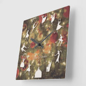 く る み 割 り 人 QUADRATISCHE WANDUHR (Winkel)