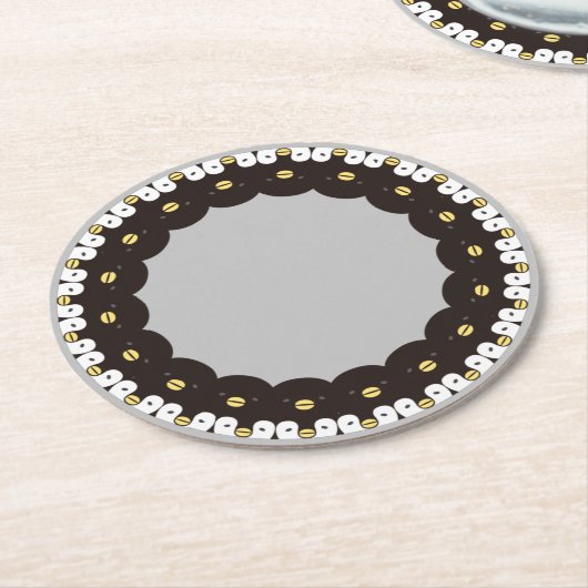 ぐるっとあにまる「カワイイペンギン親子」 RUNDER PAPPUNTERSETZER (Angewinkelt)