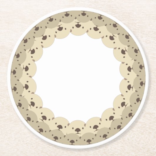 ぐるっとあにまる「カワイイラッコ親子」 RUNDER PAPPUNTERSETZER (Vorderseite)