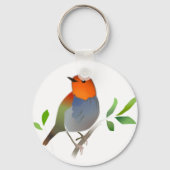 こまどりのイラストキーホルダー SCHLÜSSELANHÄNGER (Vorderseite)