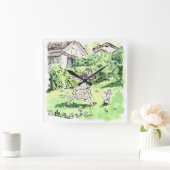 さいいむじ QUADRATISCHE WANDUHR (Zuhause)