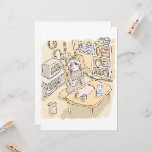 さいくくじ お部屋 KARTE (Vorderseite/Rückseite Beispiel)