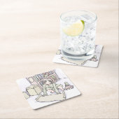 さいくにじ RECHTECKIGER PAPPUNTERSETZER (Vor Ort)