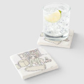 さいくにじ STEINUNTERSETZER (Seitenansicht)