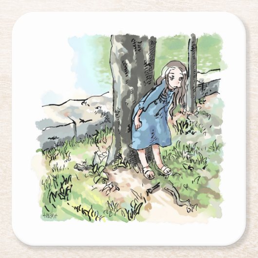 さいれいじ RECHTECKIGER PAPPUNTERSETZER (Vorderseite)