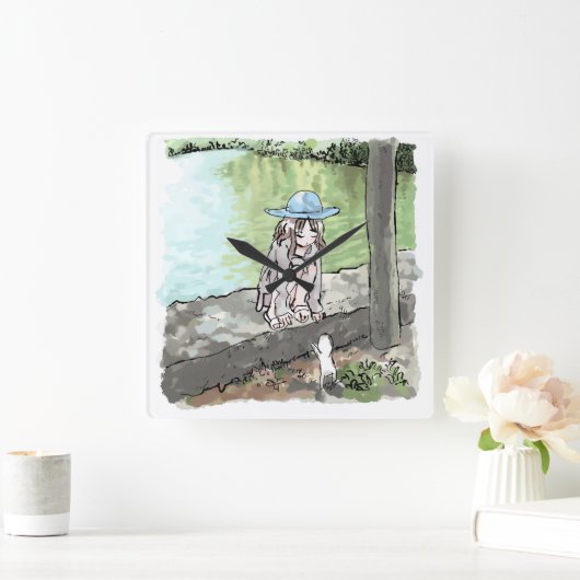 さいれなじ QUADRATISCHE WANDUHR (Zuhause)