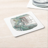 さくささじ RECHTECKIGER PAPPUNTERSETZER (angewinkelt)