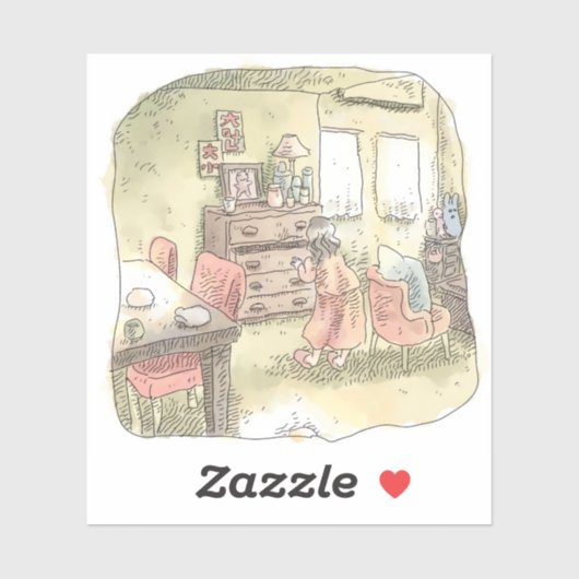 さなくくじ AUFKLEBER (Blatt)