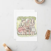 さなにやじ MITTEILUNGSKARTE (Vorderseite/Rückseite Beispiel)