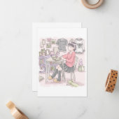 さにごくじ MITTEILUNGSKARTE (Vorderseite/Rückseite Beispiel)