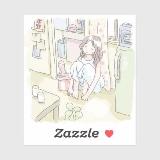 さにささじ AUFKLEBER (Blatt)