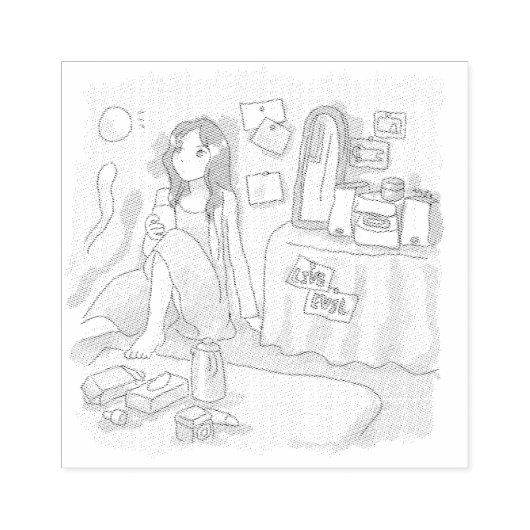 さにさしじ GUMMISTEMPEL (Prägung)