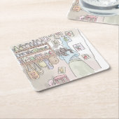 さにしなじ RECHTECKIGER PAPPUNTERSETZER (angewinkelt)