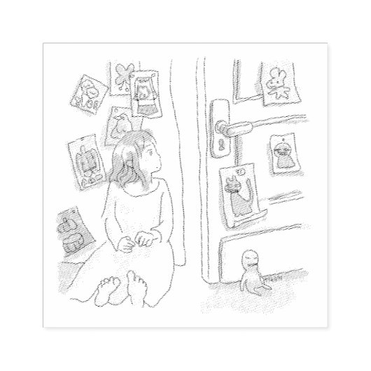 さにしやじ GUMMISTEMPEL (Prägung)