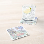 さにしれじ 緑のカーペットが敷いてある寝室でへたり込んでいる女性のイラスト UNTERSETZER (Vor Ort)