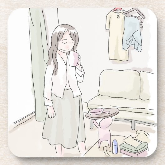 さににごじ GETRÄNKEUNTERSETZER (Vorderseite)