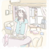 さにににじ AUFKLEBER (Vorderseite)