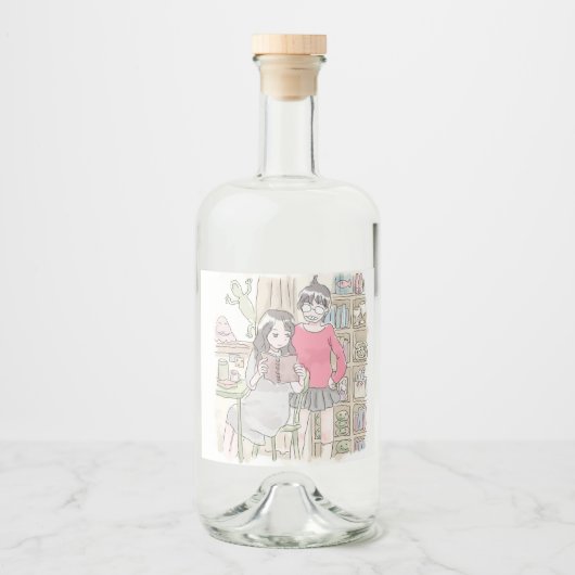 さにむれじ ALKOHOLFLASCHENETIKETT (Vorderseite)