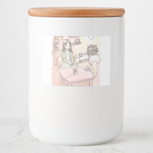 さにれいじ　淡いお部屋と LEBENSMITTELETIKETT (Vorderseite)