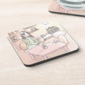 さにれいじ 淡い部屋と足の裏 GETRÄNKEUNTERSETZER (Linke Seite)