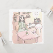 さにれいじ　淡い部屋と足の裏 KARTE (Vorderseite/Rückseite Beispiel)