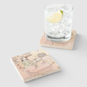 さにれいじ　淡い部屋と足の裏 STEINUNTERSETZER (Seitenansicht)