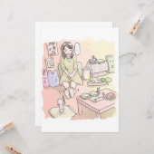 さにれさじ 淡いお部屋と足の裏 KARTE (Vorderseite/Rückseite Beispiel)