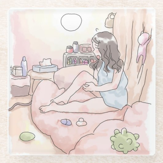 さにれにじ　　リラックス GLASUNTERSETZER (Vorderseite)