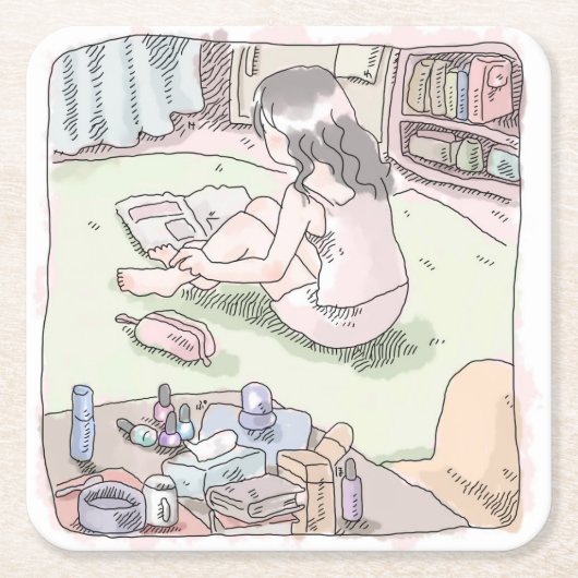 さむくしじ RECHTECKIGER PAPPUNTERSETZER (Vorderseite)