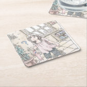 さむくなじ RECHTECKIGER PAPPUNTERSETZER (angewinkelt)