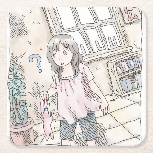 さむくなじ RECHTECKIGER PAPPUNTERSETZER (Vorderseite)